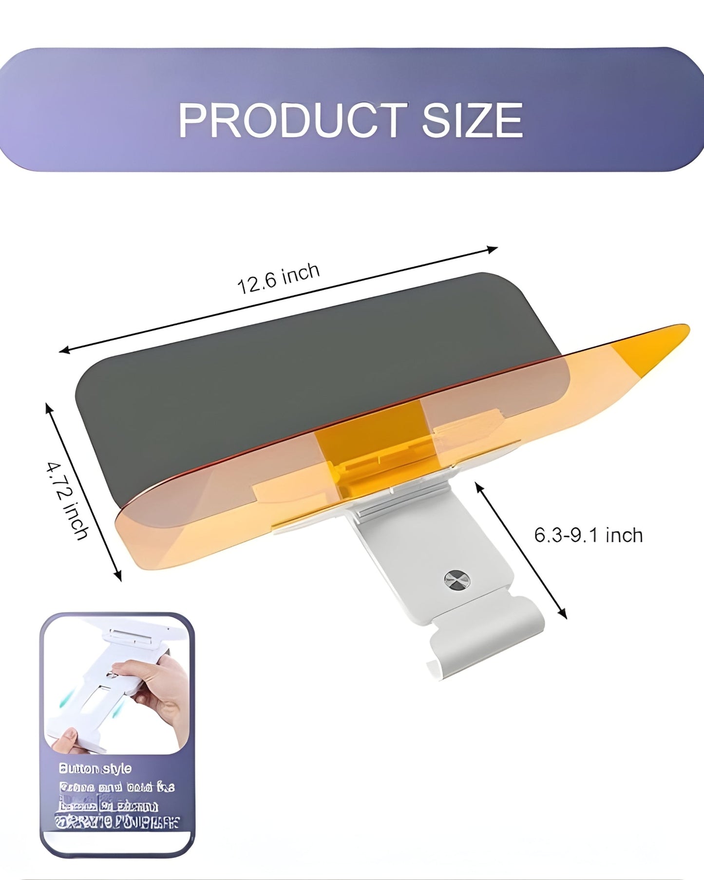 AutoShield Vision Pro – Anti-Glare Day & Night Car Visor