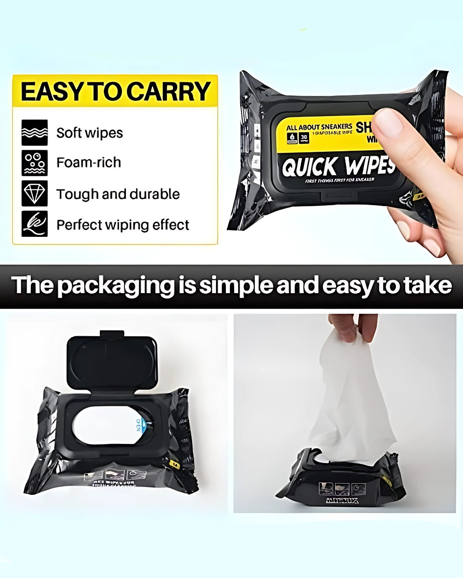 👟✨ FreshKicks™ Natural Sneaker & Shoe Cleaner Wipes – 1 Pack of 80 ✨🧼 Your Shoes Deserve Better!