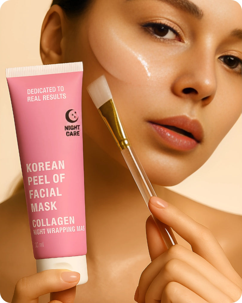 🌙 Overnight Glow Magic – Korean Collagen Night Mask (Buy 1, Get 1 FREE) ✨