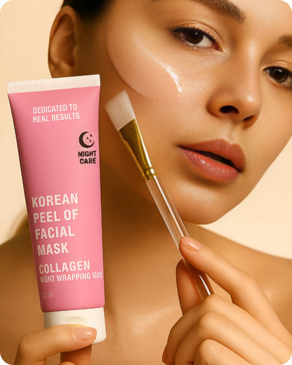 🌙 Overnight Glow Magic – Korean Collagen Night Mask (Buy 1, Get 1 FREE) ✨