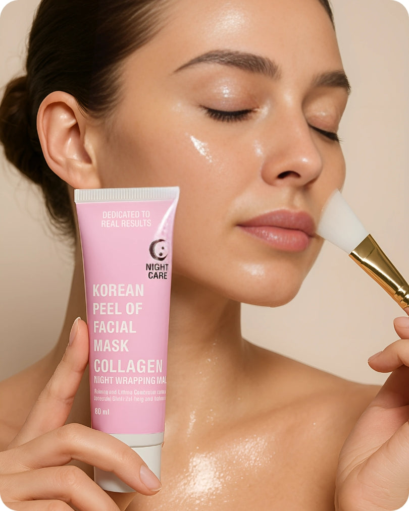 🌙 Overnight Glow Magic – Korean Collagen Night Mask (Buy 1, Get 1 FREE) ✨