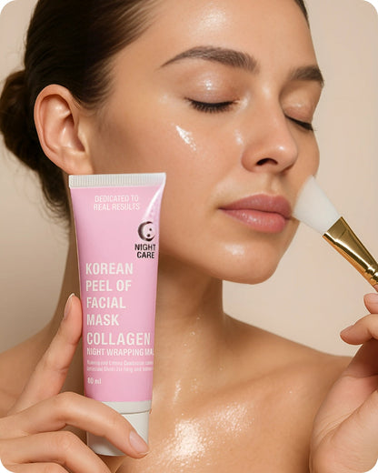🌙 Overnight Glow Magic – Korean Collagen Night Mask (Buy 1, Get 1 FREE) ✨