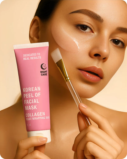🌙 Overnight Glow Magic – Korean Collagen Night Mask (Buy 1, Get 1 FREE) ✨