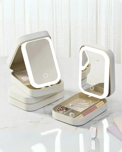 GlowUp™ LED Vanity Case – For Makeup & Jewelry