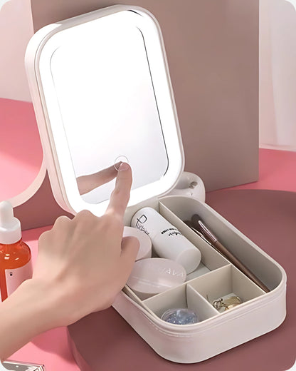 GlowUp™ LED Vanity Case – For Makeup & Jewelry