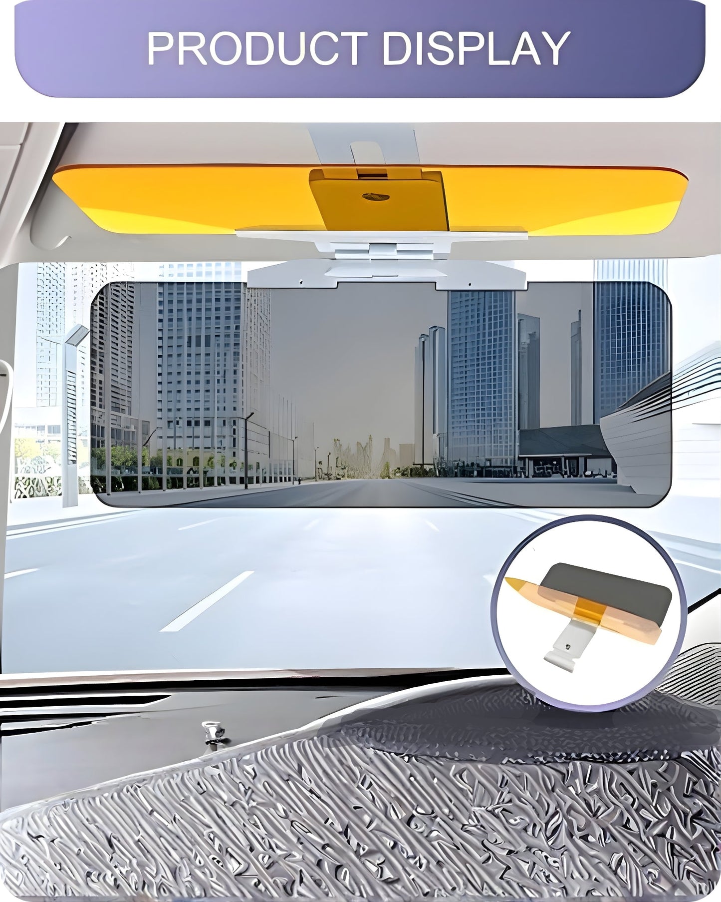 AutoShield Vision Pro – Anti-Glare Day & Night Car Visor
