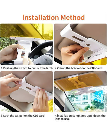 AutoShield Vision Pro – Anti-Glare Day & Night Car Visor
