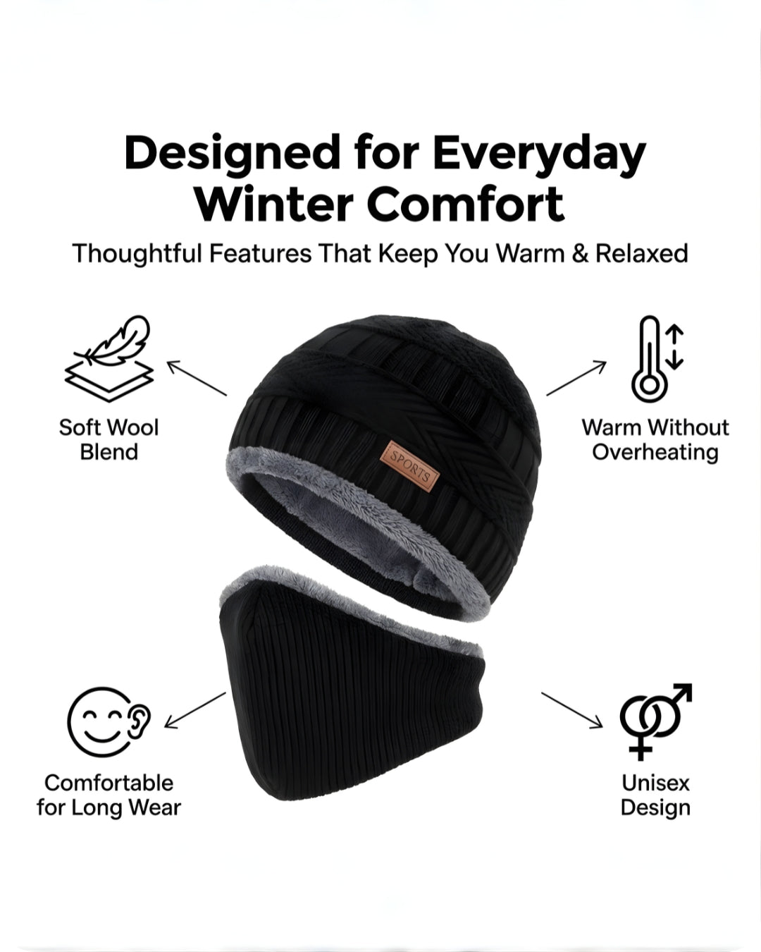 MacMonte™ Winter Shield Beanie Set