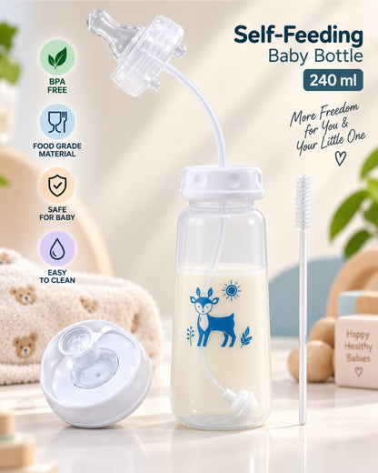 Self-Feeding Baby Bottle – Hands-Free Anti-Colic Bottle | 240ml