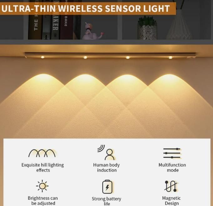 SenseShine™️ Ultra-Slim LED Motion Sensor Cabinet Light